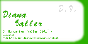 diana valler business card